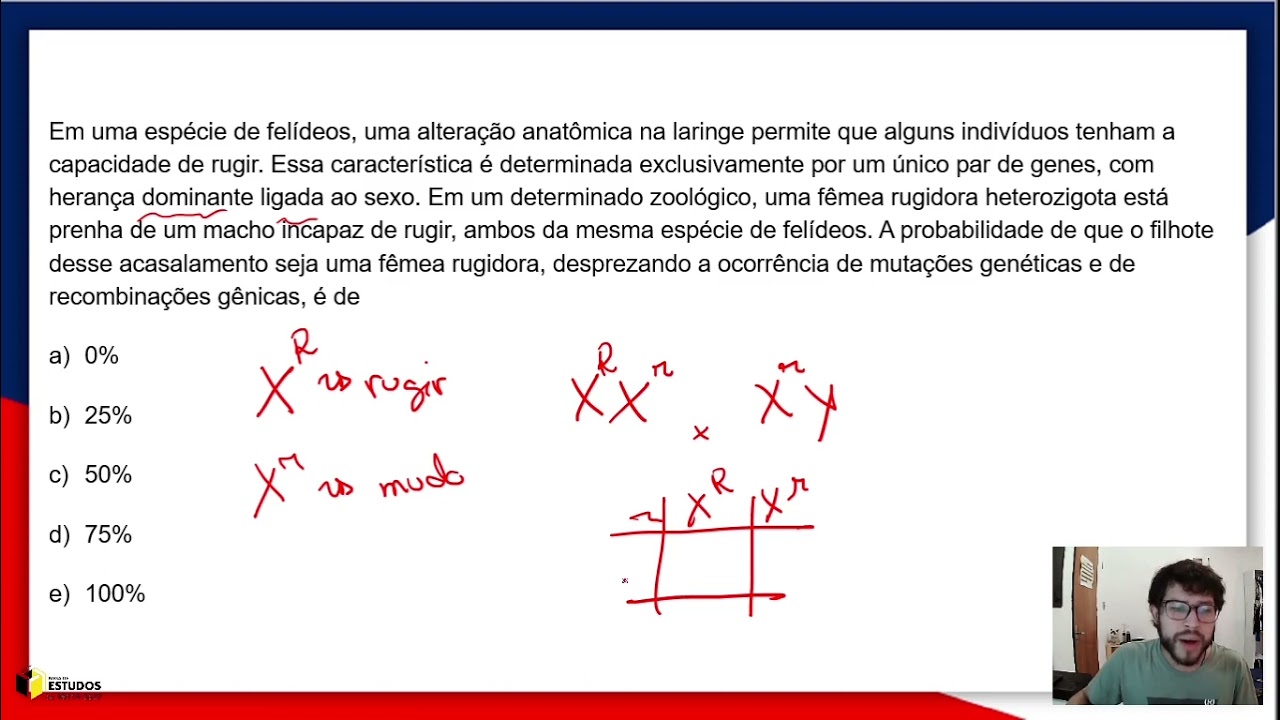 Resolução de Questões - Genética  - Herança sexual