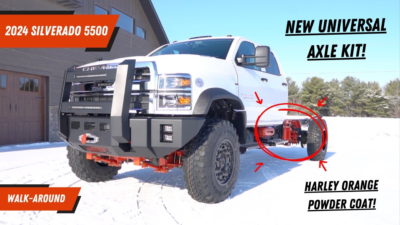 Chevrolet Silverado 5500 2024 года с новым универсальным комплектом осей от Джеффа Келдермана!