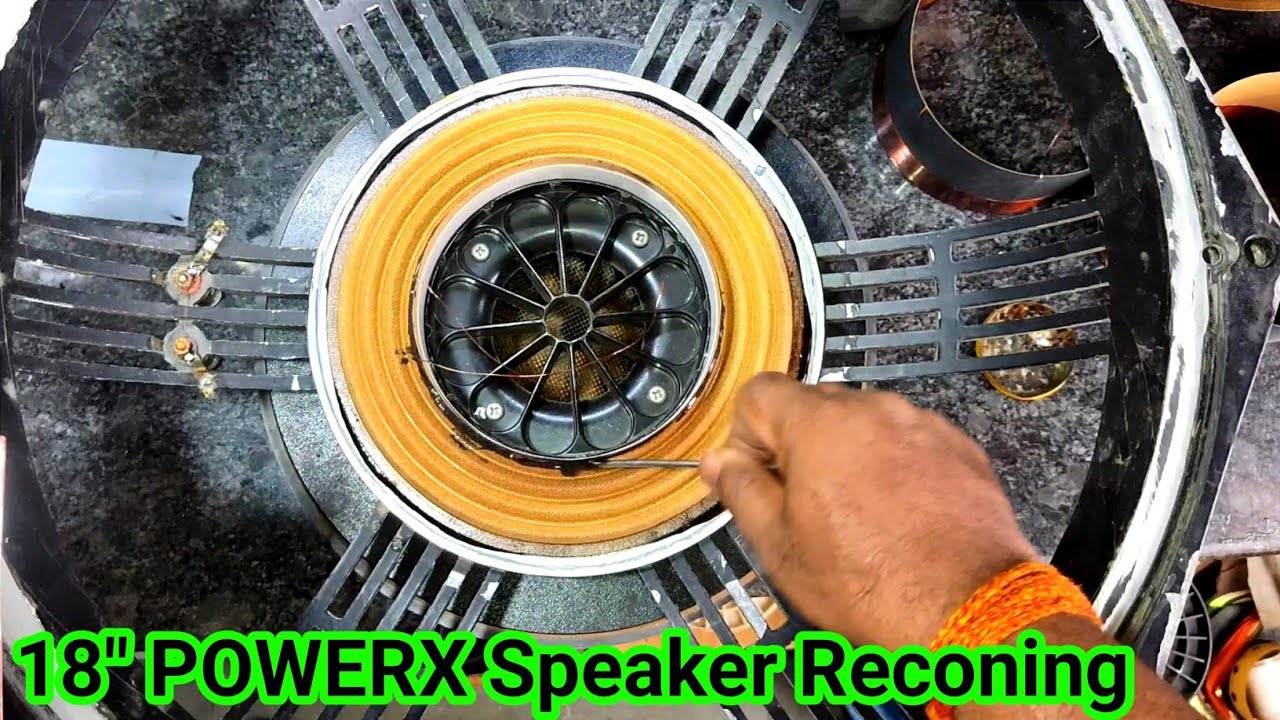 How to Repair 18" PowerX 1200Watt Speaker | How to repair 125mm coil speaker | 18"स्पीकर बनाना सीखें