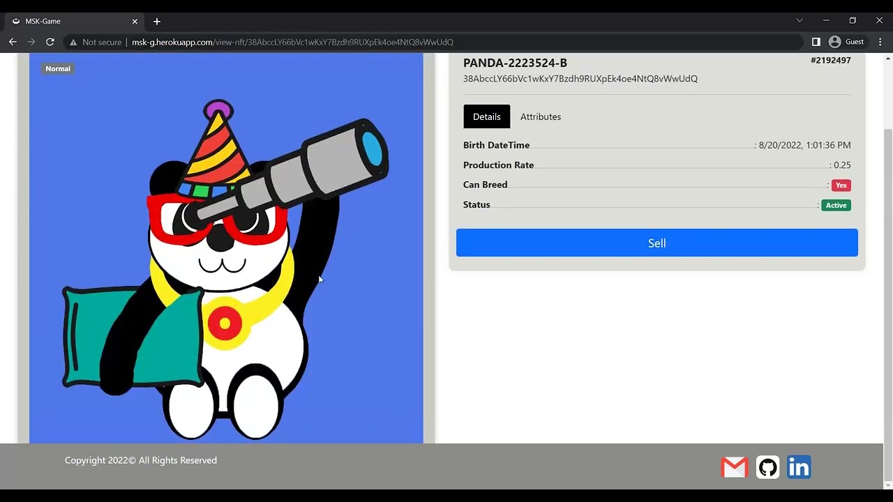 how to adopt PANDA NFT | Step by step guide to play on MSK_G NFT game platform