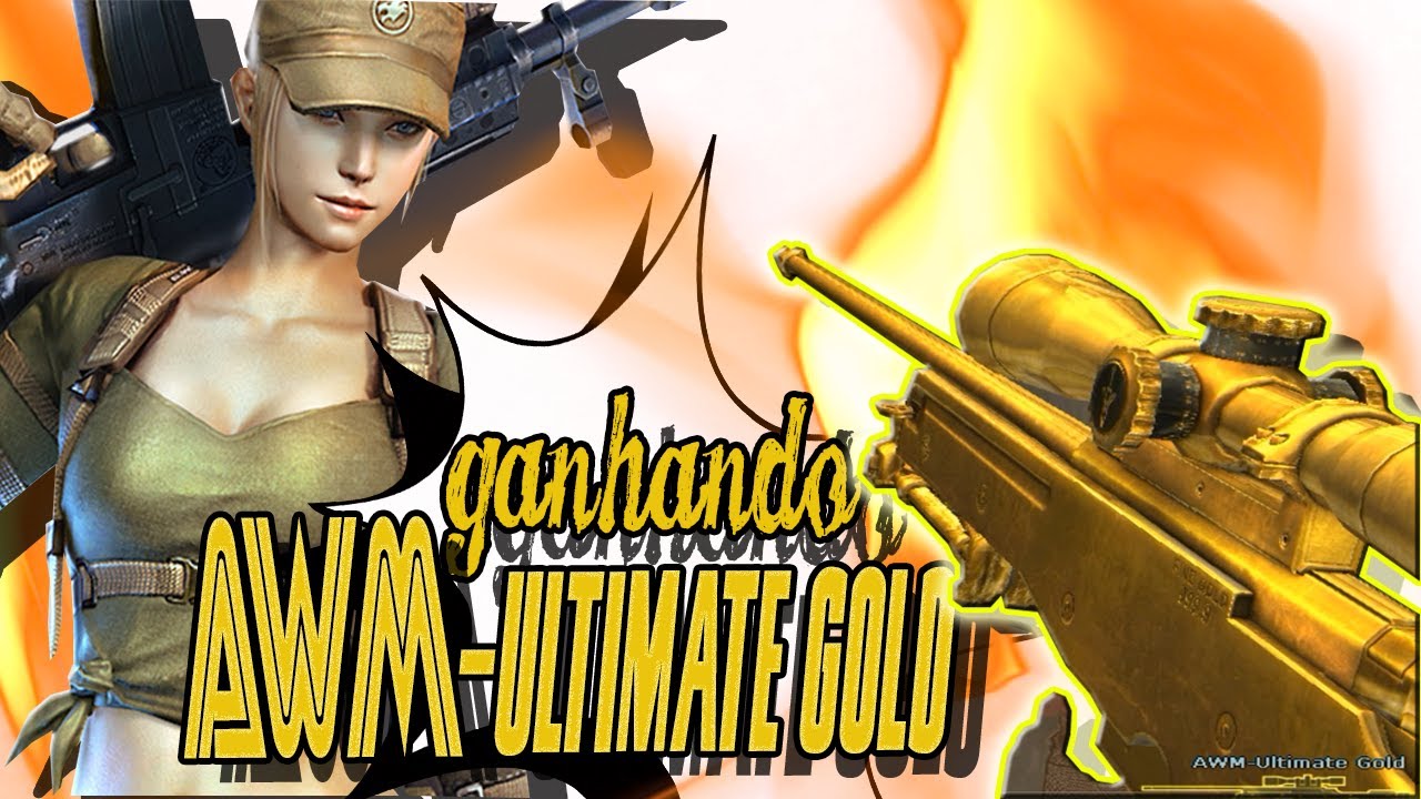 GANHANDO AWM-ULTIMATE GOLD, SOU PROFISSIONAL EM GANHA ARMA  RUMO A 200 M.N