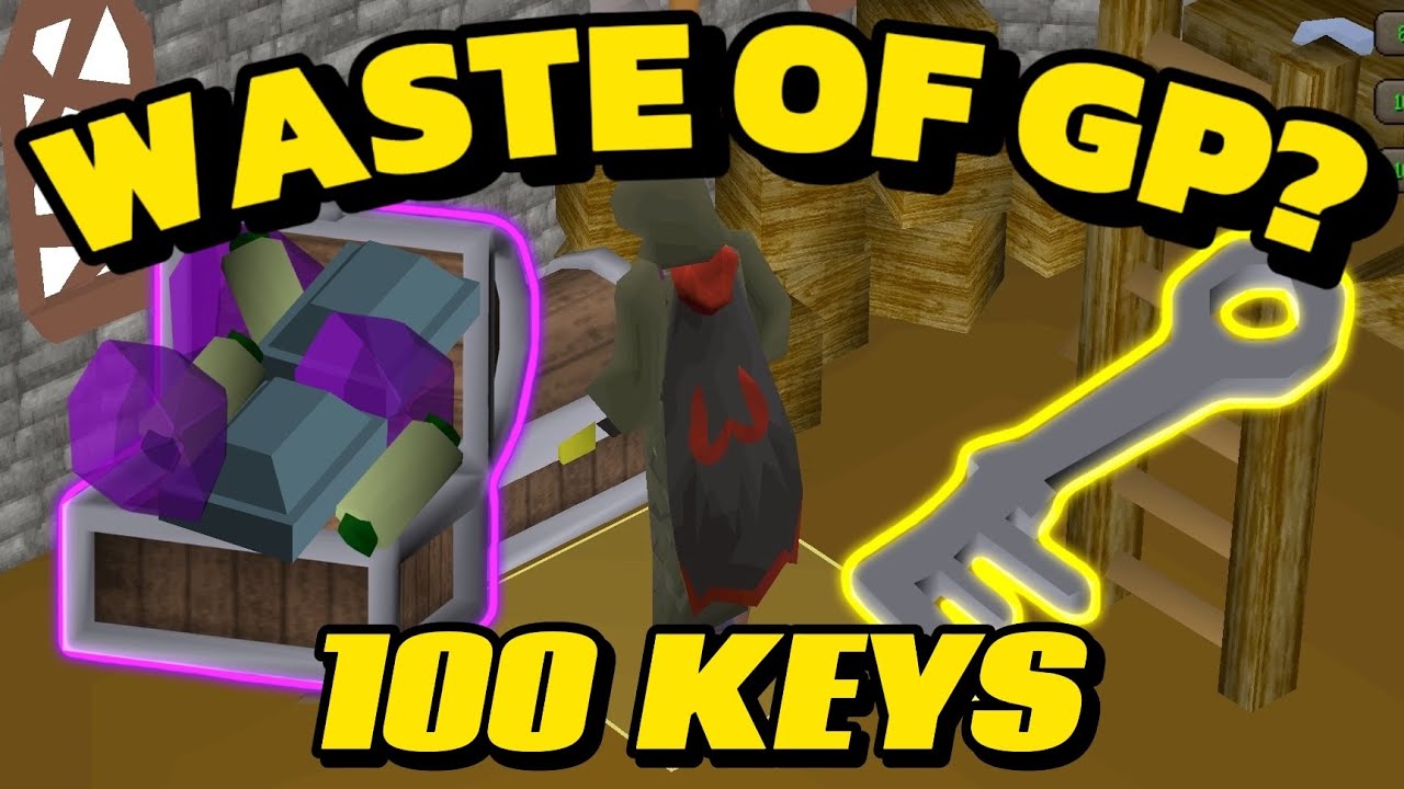 Руководство по заработку денег в OSRS: Открытие 100 кристальных ключей (тест на получение добычи ...