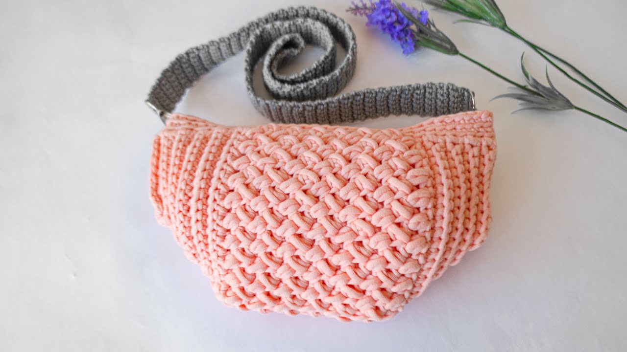 🪀😍FÁCIL de recordar y SIMPLE de tejer a crochet. El accesorio mas top para regalar. Canguro/Riñonera
