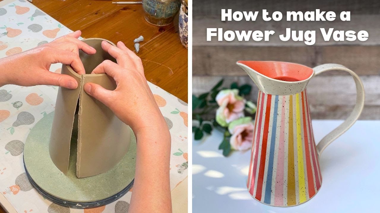 How to Make a Slab Pottery Flower Jug