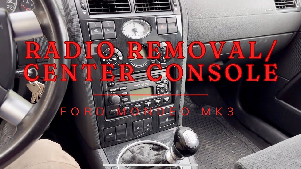 Ford Radio Removal Center Console Mondeo Mk3  Climate Control Removal #center #radio #remove #ford