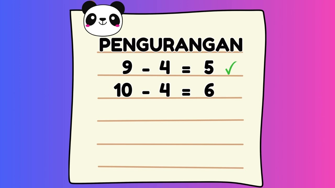 Belajar Pengurangan 4 