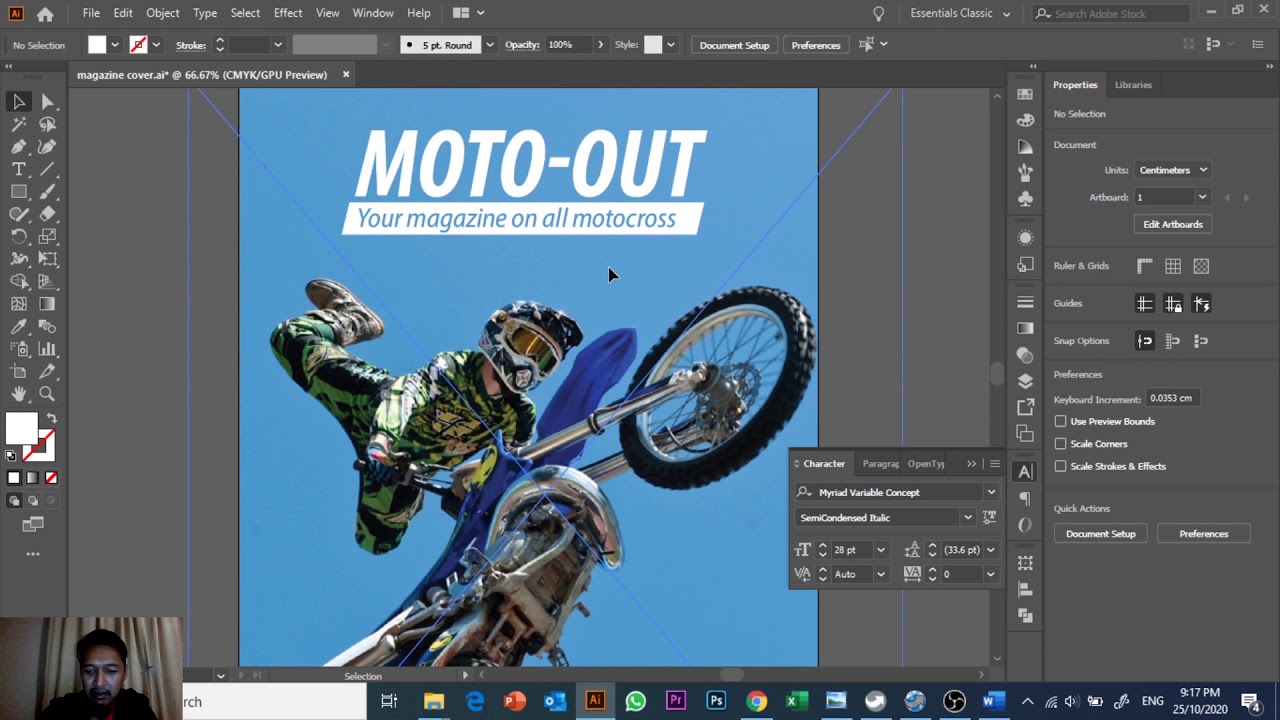 Creating a simple magazine cover using Adobe Illustrator