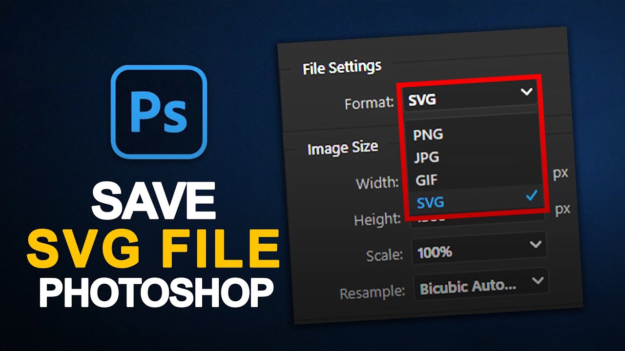 How to Save SVG File in Photoshop | Save SVG File | Photoshop Tutorial