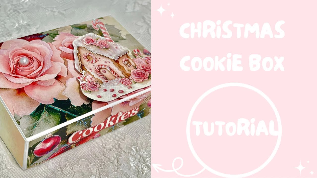 How to make a Christmas cookie box tutorial