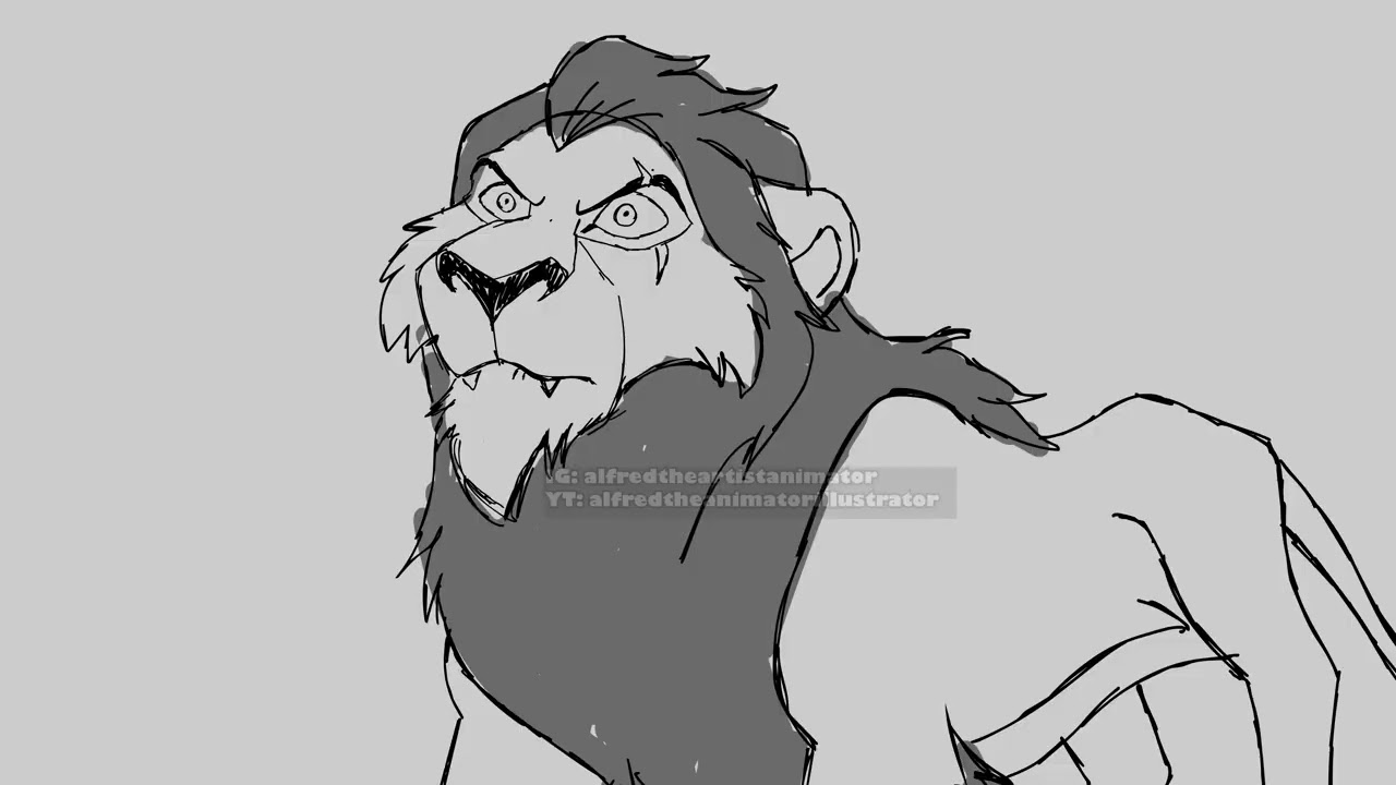 THE MADNESS OF KING SCAR | SCAR ANIMATION TEST | Alfred The Animator and Illustrator