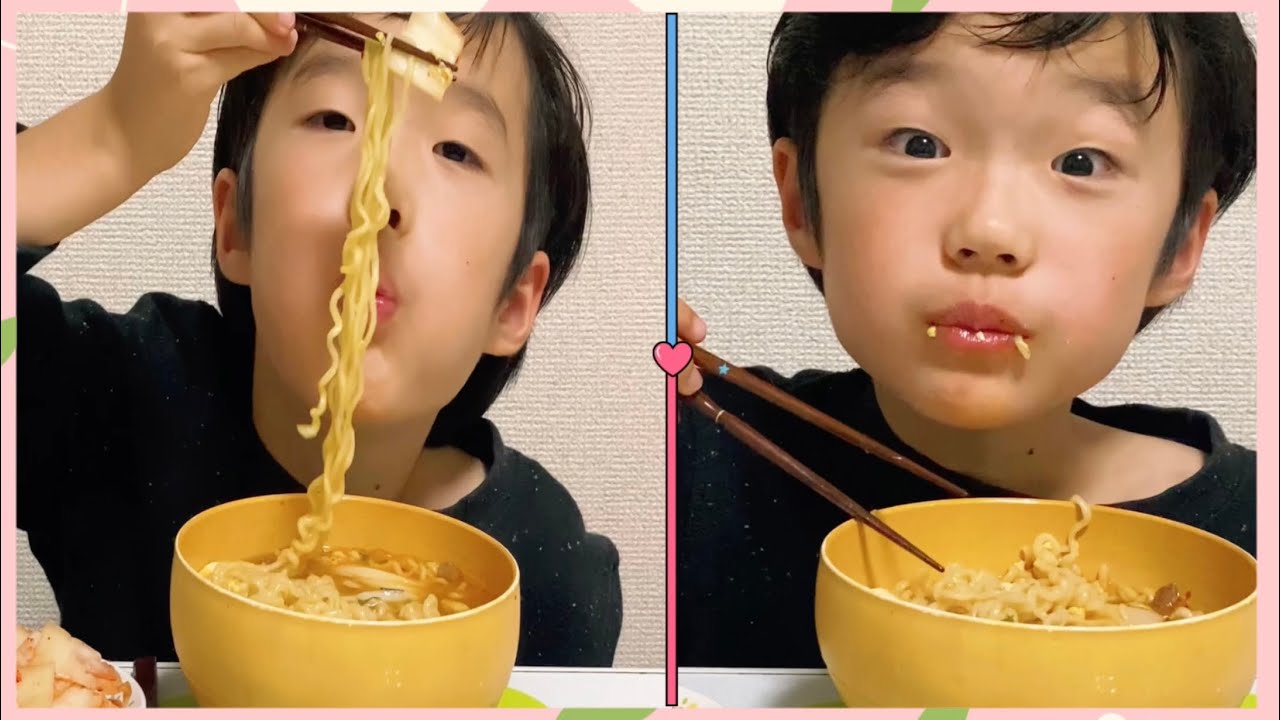 [るだモッバン][日本語字幕]BTSジンさんのCMのおかげでめちゃ人気のジンラ—メン(甘口)を食べました。お餅と玉子入りのジンラ—メン🍜