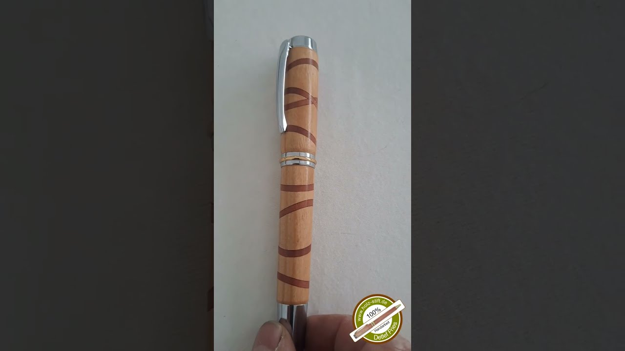 Ein Füllfederhalter entsteht im Zeitraffer - Holz Stift drechseln -  Holz-Stift Manufaktur Bad Iburg