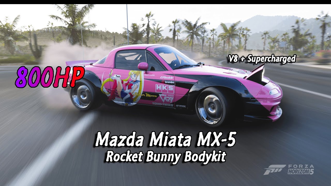 Mobil Kecil Imut Mesin V8 800HP!! ft. Mazda Miata MX-5 Rocket Bunny Bodykit - Forza Horizon 5