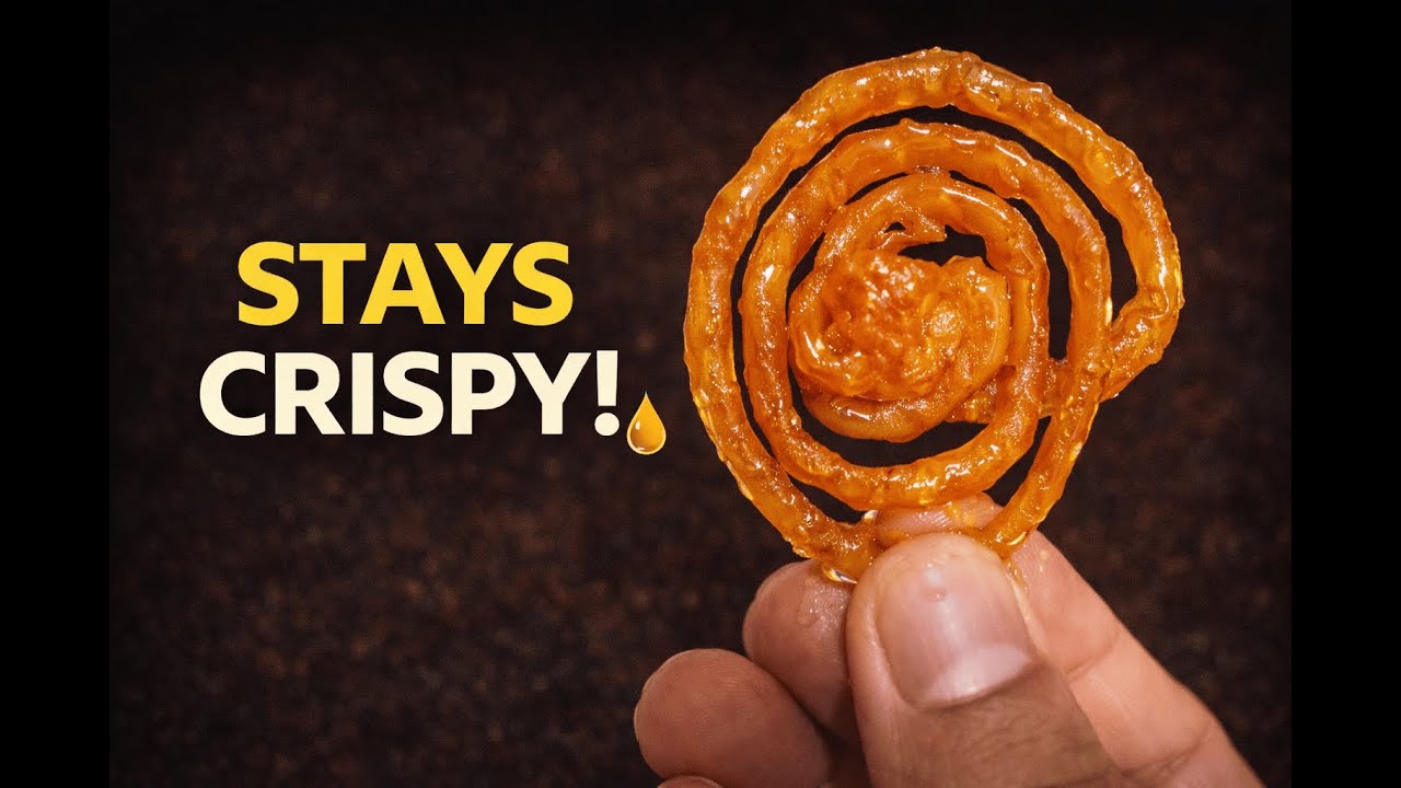 Crispy Jalebi Recipe | How to Keep Jalebi Crunchy for Hours