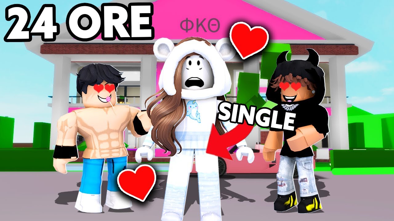 VIVO PER 24 ORE DA SINGLE SU BROOKHAVEN ROBLOX!