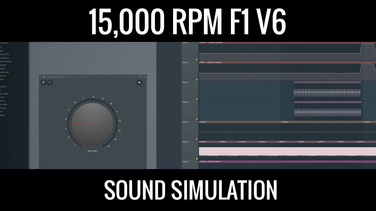 What if current F1 engines revved to 15,000 rpm? - An FL Studio sound simulation
