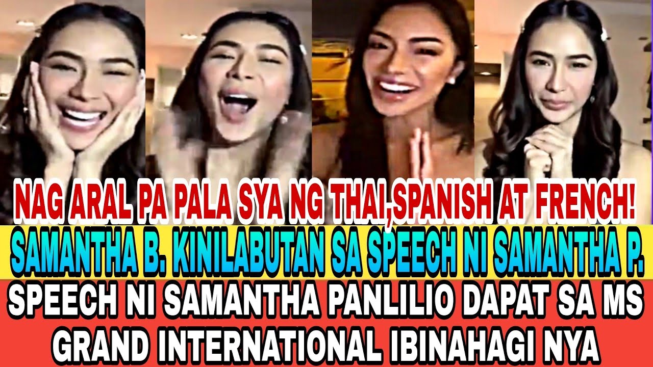 SAMANTHA BERNARDO KINILABUTAN AT NAPAHANGA SA SPEECH DAPAT NI SAMANTHA PANLILIO SA MS GRAND 2021