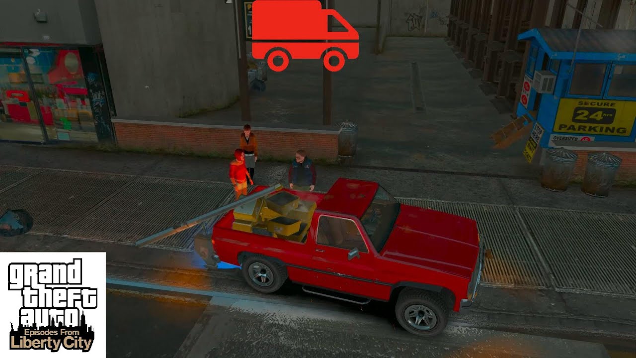 Grand Theft Auto Episodes From Liberty City-What happens if we load traffic lights onto a pick-up?