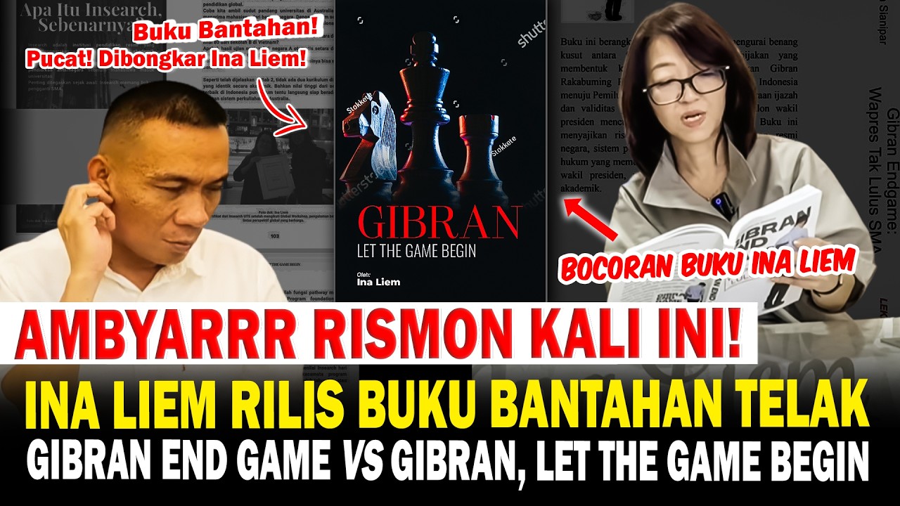 Ambyar Rismon! Ini Bocoran Ina Liem Rilis Buku Bantah Gibran End Game!