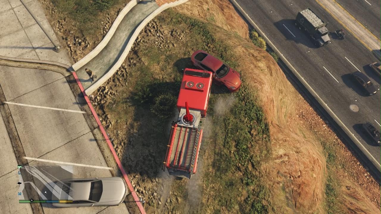 Grand Theft Auto V Firetruck rampage #1