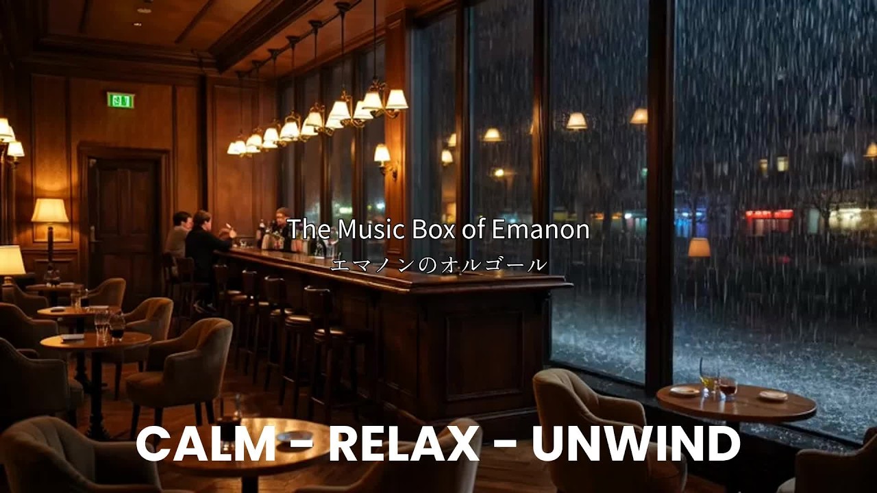 3 hours Cozy Rainy Night Ambient Music 🌙 Calm Focus & Relaxing Background Music