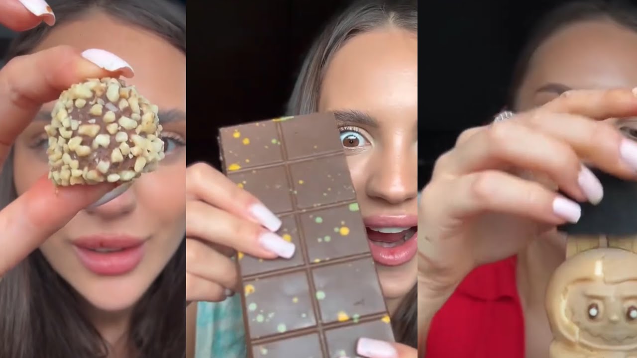 mariavehera257- delicious chocolate mukbang compilation 🍫