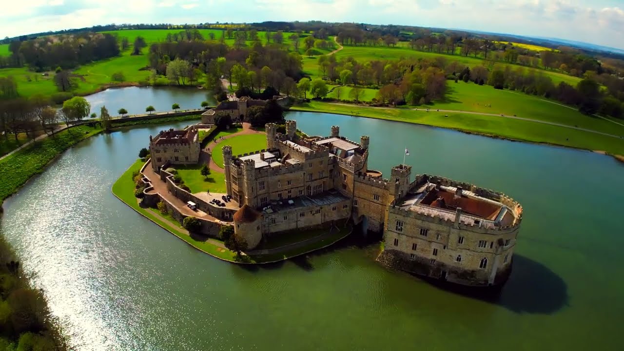 Leeds castle   4K Drone