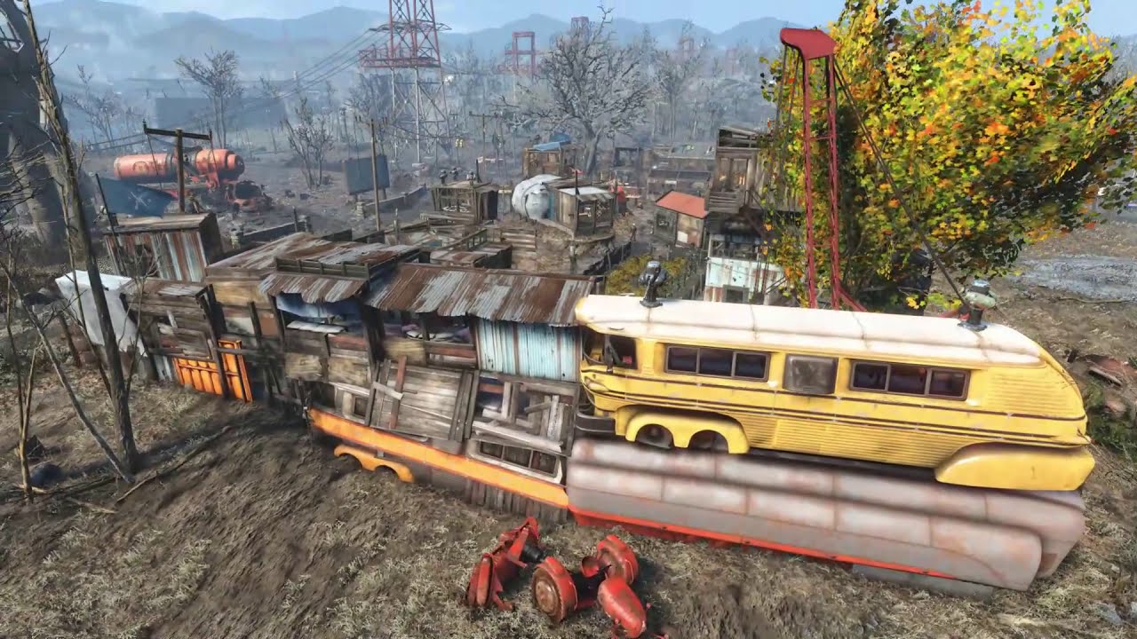 Fallout 4 settlement build: County Crossing (PC with all DLC, plus mods)