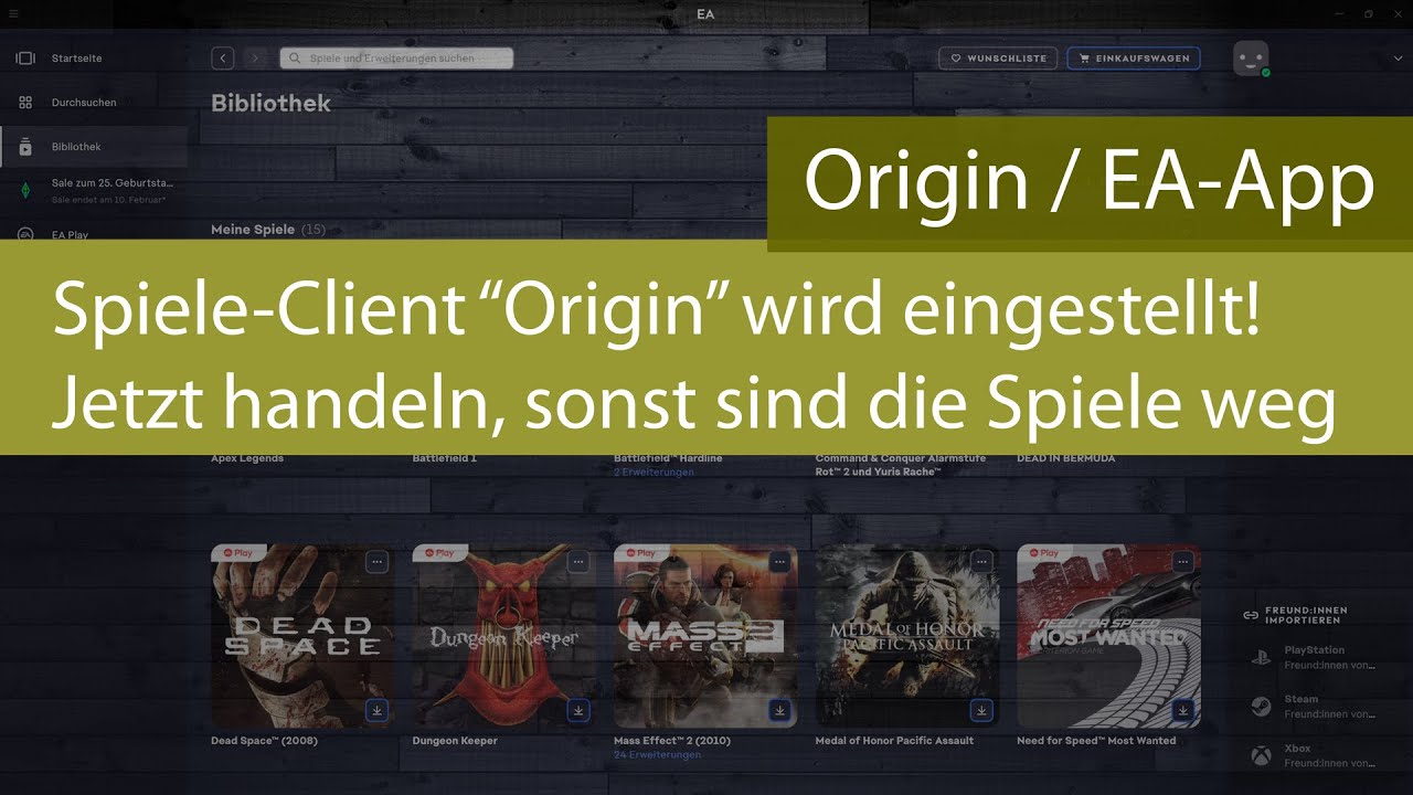 EA Spiele-Client 