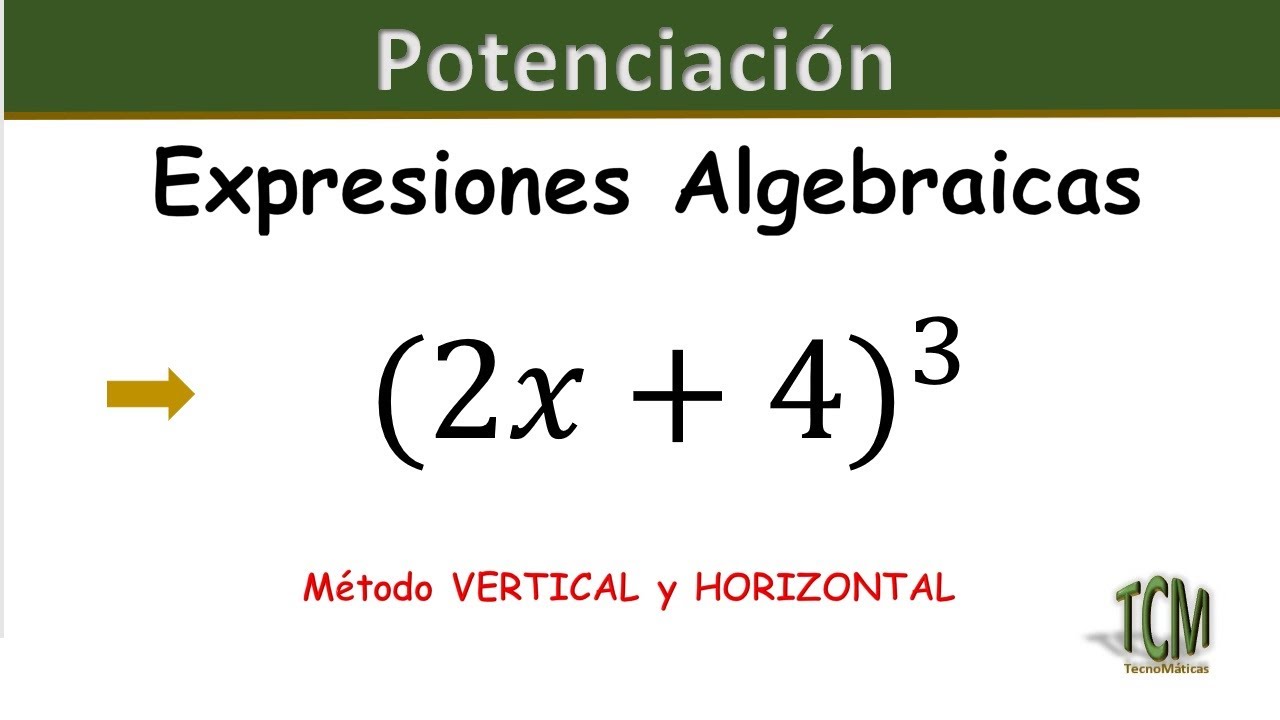 Operaciones con Expresiones Algebraicas | Potenciación
