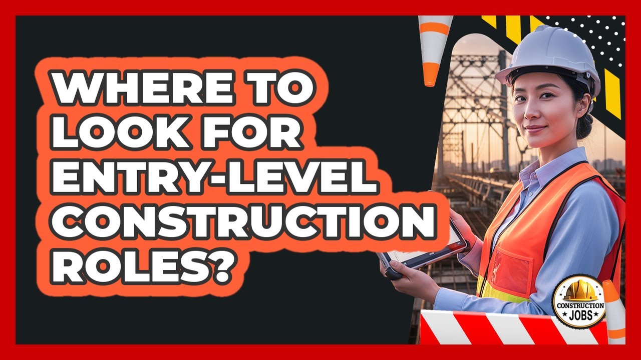 Where To Look For Entry-Level Construction Roles?