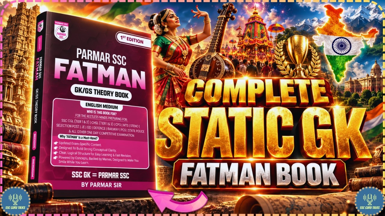 Complete Static GK One Shot 🔥 Parmar SSC FATMAN Book | SSC CGL CHSL GD Railway 2026