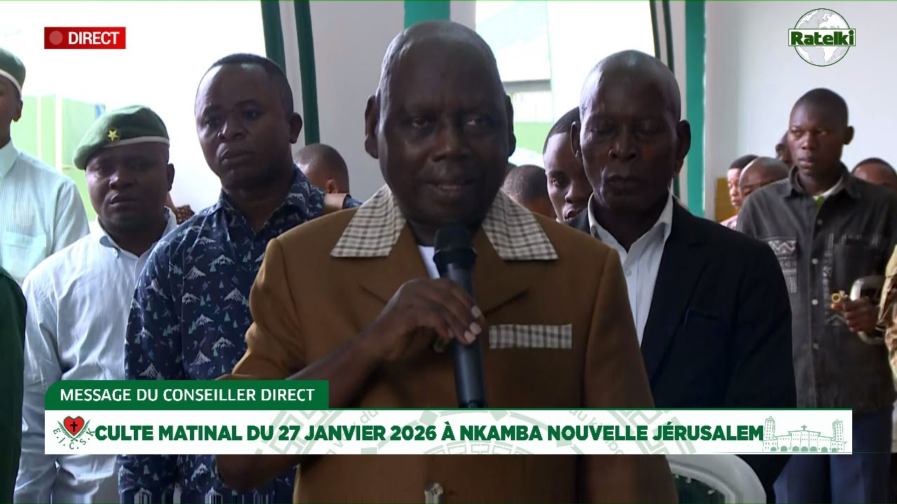 MESSAGE MATINAL DU CONSEILLER DIRECT PAPA ANDRE MBENZA KIANGANI DU 27 JANVIER 2026 A NKAMBA