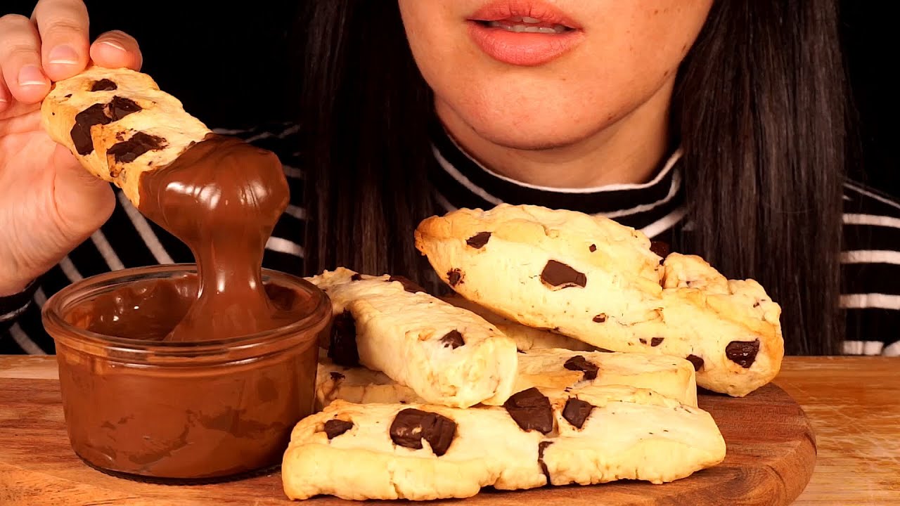 ASMR Disney World Choc Chip Cookie Fries ~ Collab With Kimchi ASMR (No Talking) (Soft Sounds)