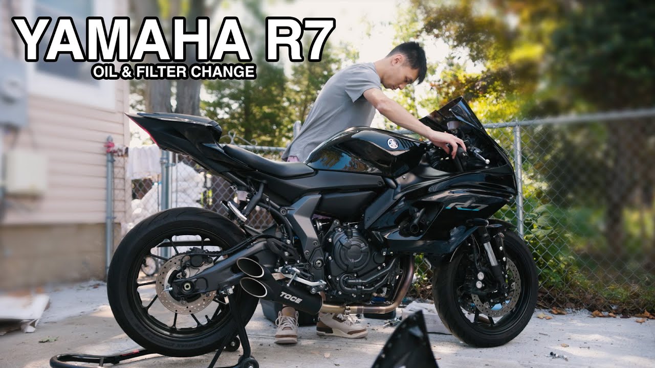 How to Change Oil & Filter on a 2023 Yamaha R7!