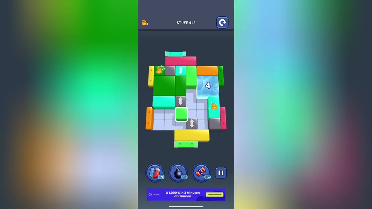 Shape Escape Level 412 Solution Walkthrough 