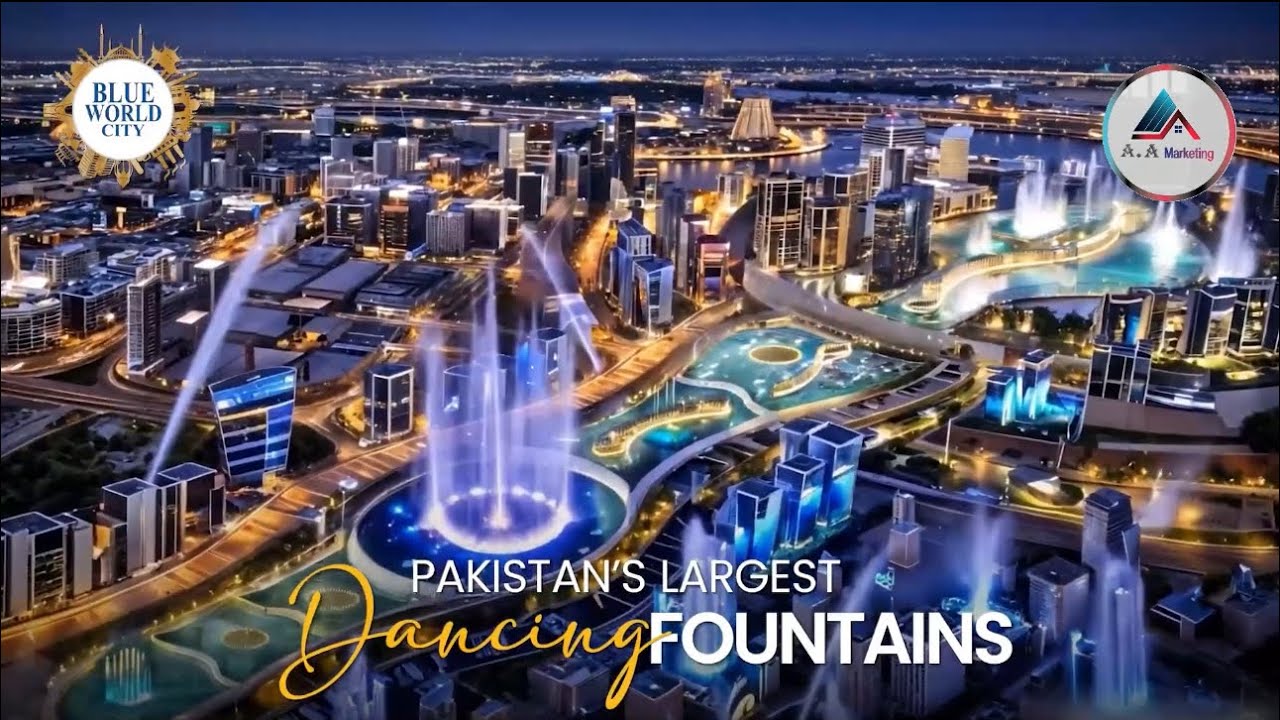 Alhamdulilah - Pakistan's Largest Dancing Fountains COMING SOON to Blue World City, INSHA'ALLAH !