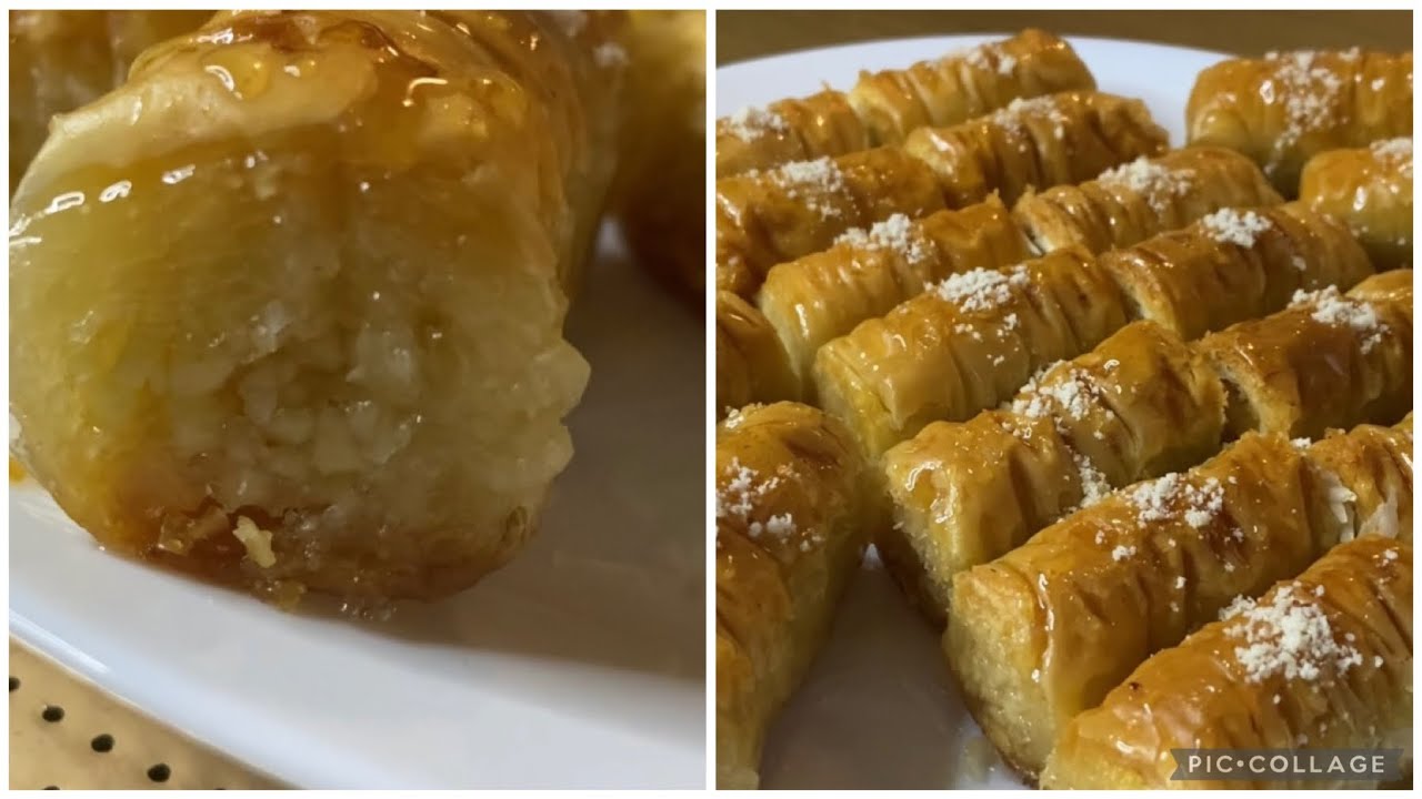 Baklawa Turc aux amandes pâte filo#tizi_ouzou #kabyle