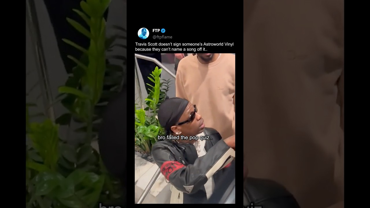 Travis Scott Refuses to Sign After This Awkward Moment!