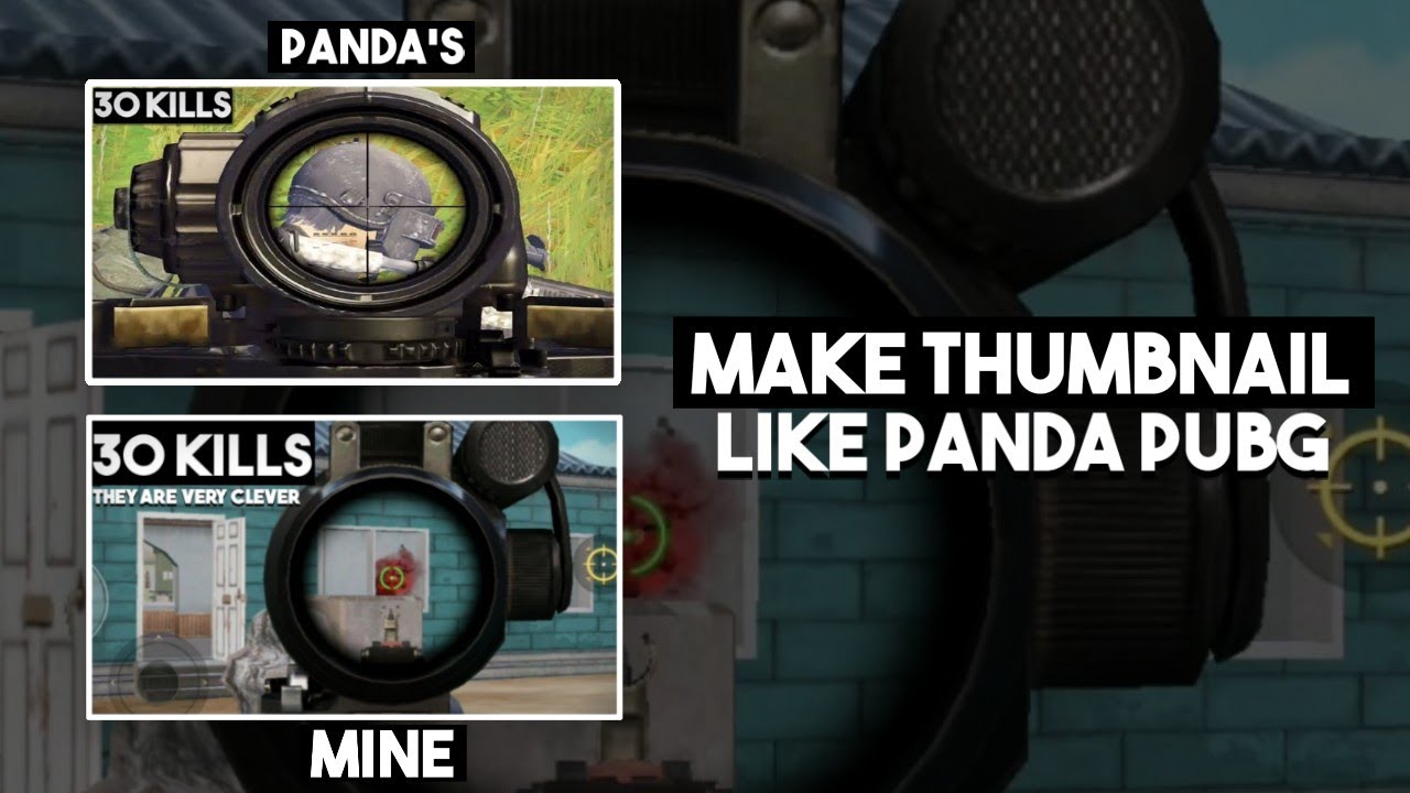 How To Make Gaming Thumbnails Like Panda Pubg On Android/panda Pubg style thumbnail tutorial