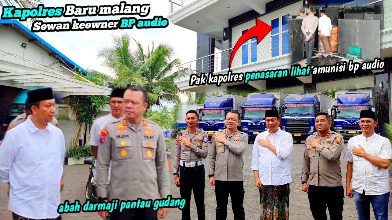 SUATU KEBANGGAAN ‼️ kediaman abah darmaji owner BP audio kedatangan kapolres baru malang, 