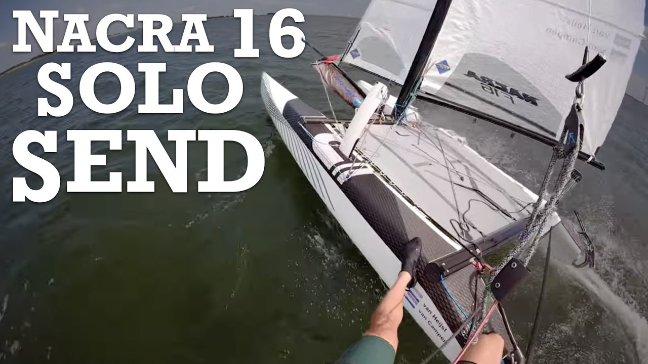 Nacra 16 Carbon (with c-foils) - beam reach and upwind - 19,9 knots