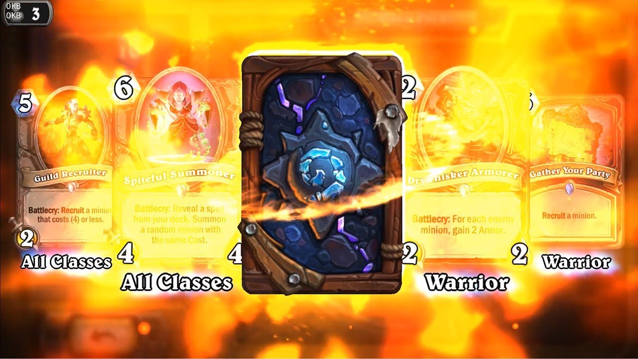 Katherna Winterwisp + Spiteful Summoner + Gather Your Party - Kobolds Hearthstone legendary epic rar