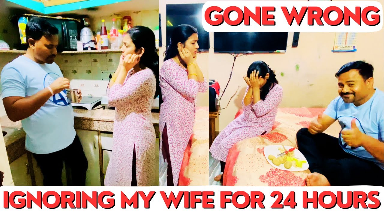 IGNORING MY WIFE FOR 24 HOURS 🤣 Prank On Wife Gone Wrong #prank on #indian wife ll ArtiDakshOfficial