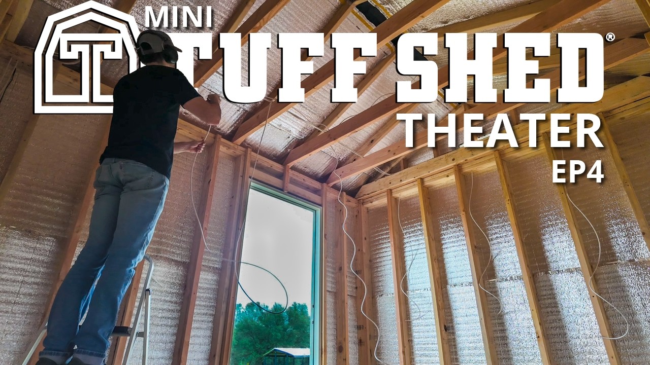 From Empty Shed to Creative Studio/Home Theater Ep 4: Internet & Speaker Wire!