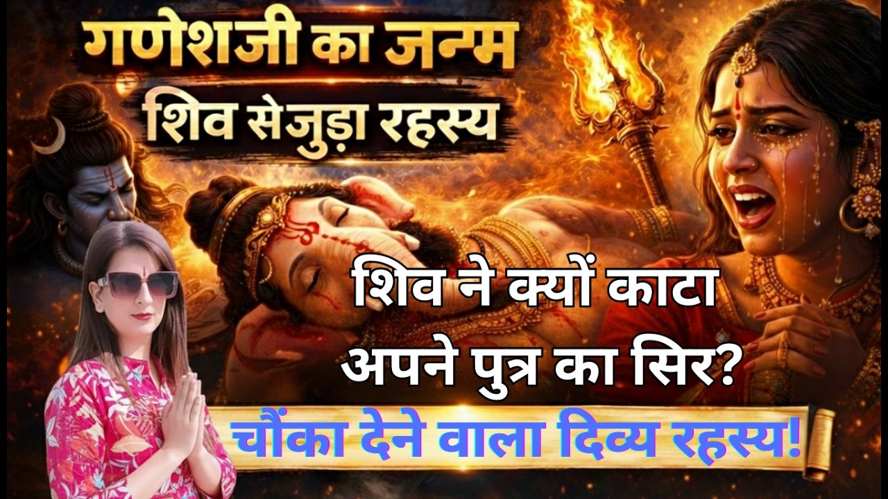 गणेश जन्म की पूरी कथा| शिव ने क्यों काटा पुत्र का सिर?| Ganesh Janam Katha |#shivbhakti #ganesh