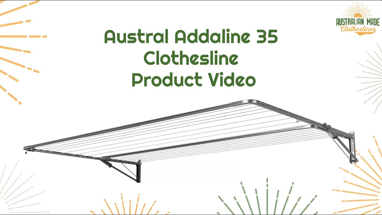 Austral Addaline 35 Clothesline Product Video - Australian Made Clothesline