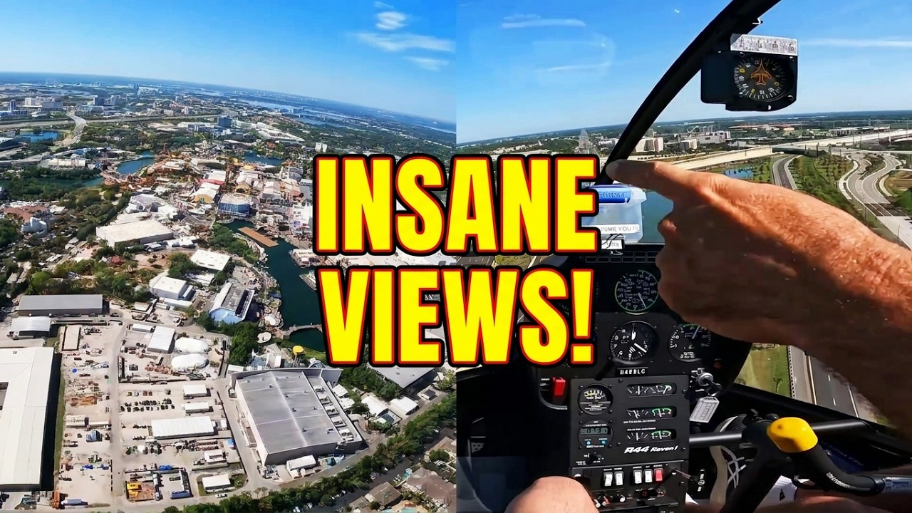 Orlando Theme Park Extravaganza: A Bird's-Eye View from a Helicopter Tour!