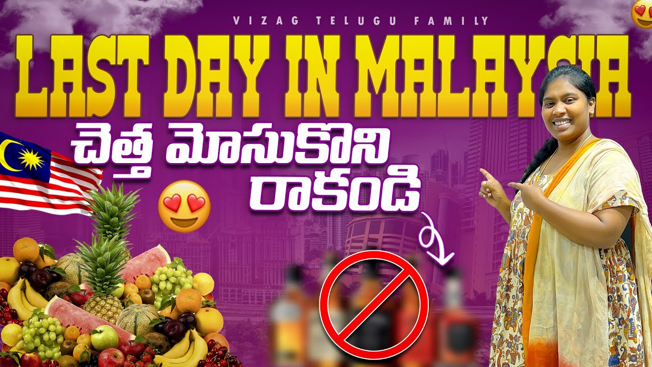 ఇవి చూస్తున్నప్పుడు చాలా భాదగా అనిపిస్తుంది || last day in malaysia || Malaysia budget tour plan