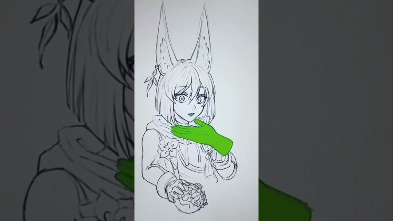 Tighnari~ I want to touch those ears 😌💕 #genshinimpact #sumeru #tighnari #shorts #原神